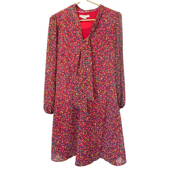 BODEN Red Floral Dress – Size 12R – Side Zip – Fully Lined – EUC - Picture 2 of 7